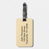 粋なスネークスキン ラゲッジタグ (裏面縦)