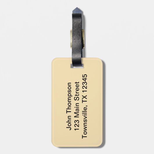 粋なスネークスキン ラゲッジタグ (裏面縦)