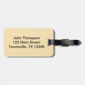 粋なスネークスキン ラゲッジタグ (裏面横)