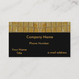 粋なスネークスキン 名刺