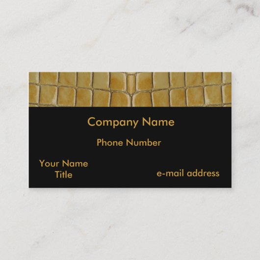 粋なスネークスキン 名刺 (正面)