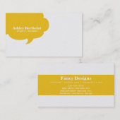 粋なスピーチの泡 名刺 (正面/裏面)