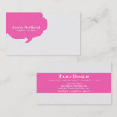 粋なスピーチの泡 名刺 (正面/裏面)