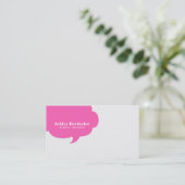 粋なスピーチの泡 名刺 (スタンド正面)