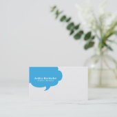 粋なスピーチの泡 名刺 (スタンド正面)