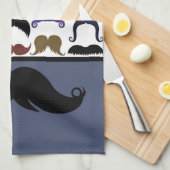 粋なハンドルバーの髭の口ひげStache キッチンタオル (四つ折り)