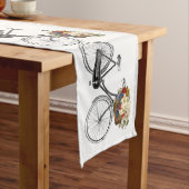 粋なバイクの自転車の花のバイクのテーブルのランナー ミディアムテーブルランナー (インサイチュ)