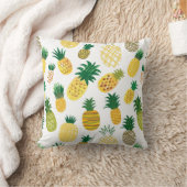粋なパイナップルパターン クッション (ブランケット)
