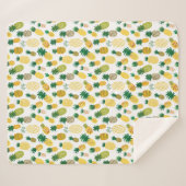 粋なパイナップルパターン シェルパブランケット (正面(横))