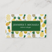 粋なパイナップルパターン 名刺 (正面)