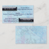 粋なパスポートの背景の名刺 名刺 (正面/裏面)