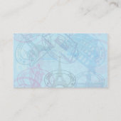 粋なパスポートの背景の名刺 名刺 (裏面)