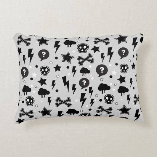 粋なパターン アクセントクッション (正面)