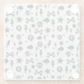 粋なパターン ガラスコースター (裏面)