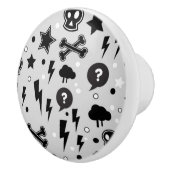 粋なパターン セラミックノブ (右)