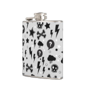 粋なパターン フラスク (左)