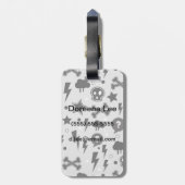 粋なパターン ラゲッジタグ (裏面縦)