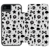 粋なパターン INCIPIO iPhoneウォレットケース (フォリオ Open)