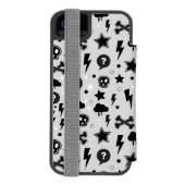 粋なパターン INCIPIO iPhoneウォレットケース (フォリオ裏面)