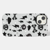 粋なパターン iPhoneケース (裏面横)