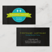 粋なパーソナルトレーナーのフィットネスの名刺 名刺 (正面/裏面)