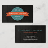 粋なパーソナルトレーナーのフィットネスの名刺 名刺 (正面/裏面)
