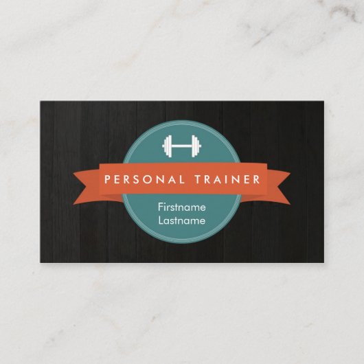 粋なパーソナルトレーナーのフィットネスの名刺 名刺 (正面)