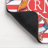 粋なビーチパターン|モノグラム マウスパッド (コーナー)