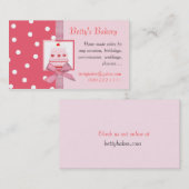 粋なピンクおよびサーモンピンクの名刺 名刺 (正面/裏面)