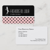 粋なファッションのブティックの名刺 名刺 (正面/裏面)