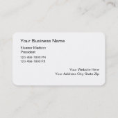 粋なファッションのブティックの名刺 名刺 (裏面)