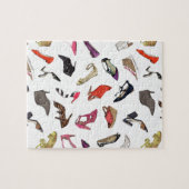 粋なファッションの靴のパズル ジグソーパズル (横)