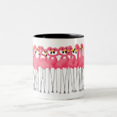 粋なフラミンゴ ツートーンマグカップ (中央)