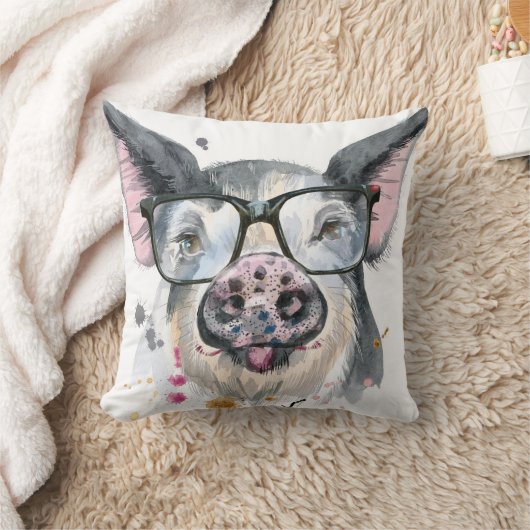 粋なブタ クッション (ブランケット)