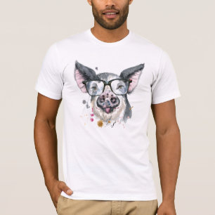 粋なブタ Tシャツ