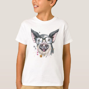 粋なブタ Tシャツ