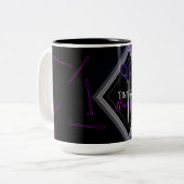 粋なヘアーサロンはデザインを切ります ツートーンマグカップ (正面左)