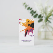 粋なペンキの（ばちゃばちゃ）跳ねるのcosmetolgistの名刺 名刺 (スタンド正面)