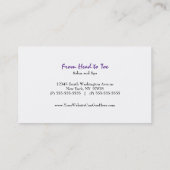 粋なペンキの（ばちゃばちゃ）跳ねるのcosmetolgistの名刺 名刺 (裏面)