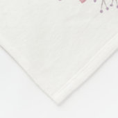 粋なボヘミアの水彩画によってはシカの(雄ジカの)枝角が開花します フリースブランケット (角)