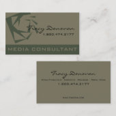 粋なメディア・コンサルタントデザイナー"水晶" |コケ 名刺 (正面/裏面)