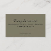 粋なメディア・コンサルタントデザイナー"水晶" |コケ 名刺 (裏面)