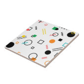 粋なモダン、よくはしゃぐクール幾何学的なメンフィス タイル (側面)