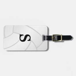 粋なモノグラムのバレーボールの荷物のラベル ラゲッジタグ