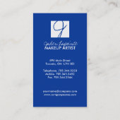 粋なモノグラムの名刺 名刺 (裏面)