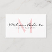 粋なモノグラムの名刺 名刺 (正面)