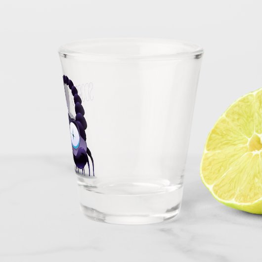 粋なユーモアの蠍座の(占星術の)十二宮図の小グラス ショットグラス (右)