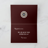 粋なレトロは節酒の挨拶状を目標とします カード (内部)