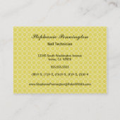 粋なヴィンテージの花のサロンのスパの名刺 名刺 (裏面)