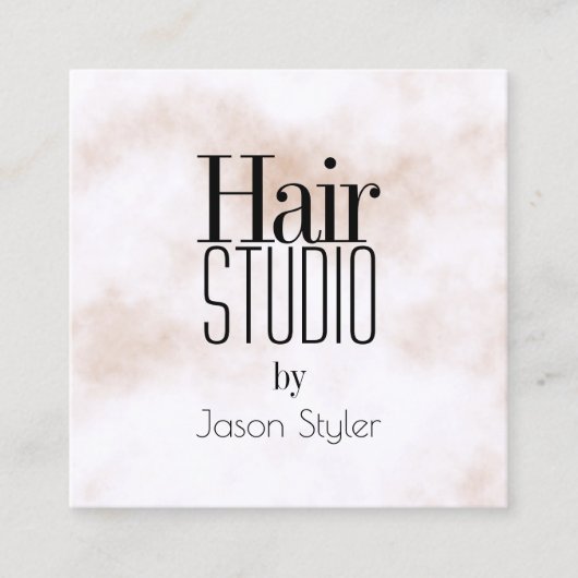 粋な優雅巨人の手紙 スクエア名刺 (正面)